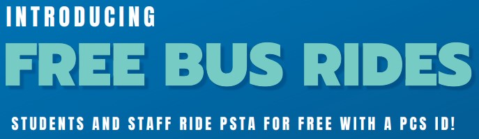  Free Bus Rides on PSTA for all students - days, evenings, & weekends